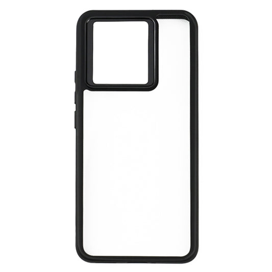 For Xiaomi Redmi K70 / K70S Frosted TPU + Transparent PC Phone Case(Black) by buy2fix
