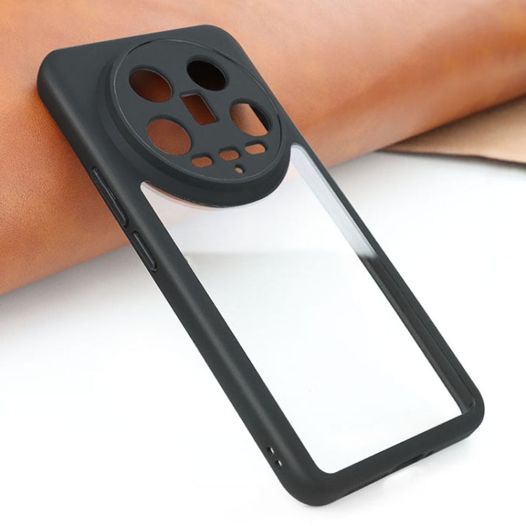 For Xiaomi 14 Ultra Frosted TPU + Transparent PC Phone Case(Black) by buy2fix