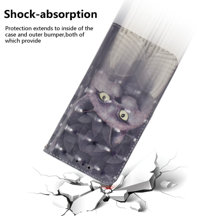 For iPhone 16 Pro Max 3D Colored Horizontal Flip Leather Phone Case(Hug Cat) by buy2fix