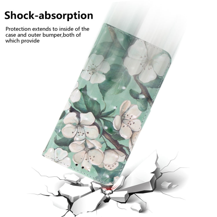 For Samsung Galaxy S24+ 5G 3D Colored Horizontal Flip Leather Phone Case(Watercolor Flower) by buy2fix