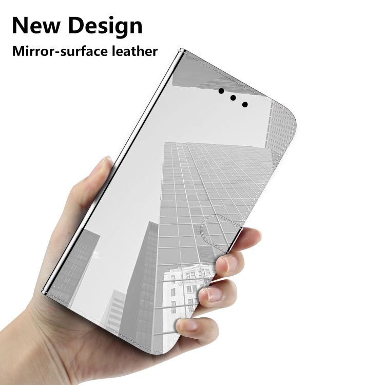 For OPPO A98 5G / F23 5G India Imitated Mirror Surface Leather Phone Case(Silver) by buy2fix