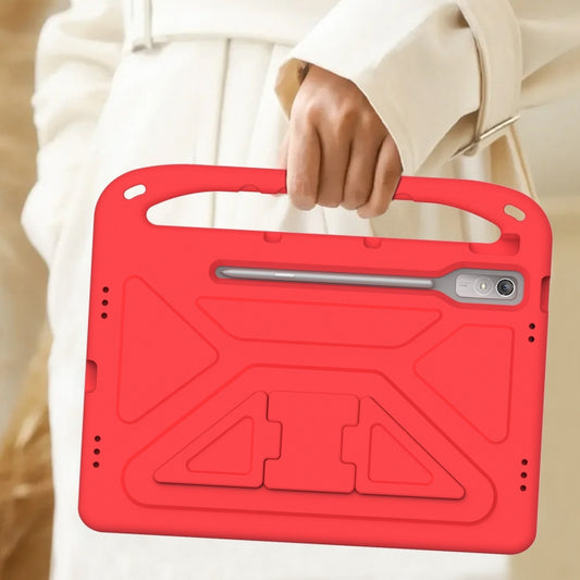For Lenovo Tab P12 12.7 Handle Portable EVA Shockproof Tablet Case(Red) by buy2fix