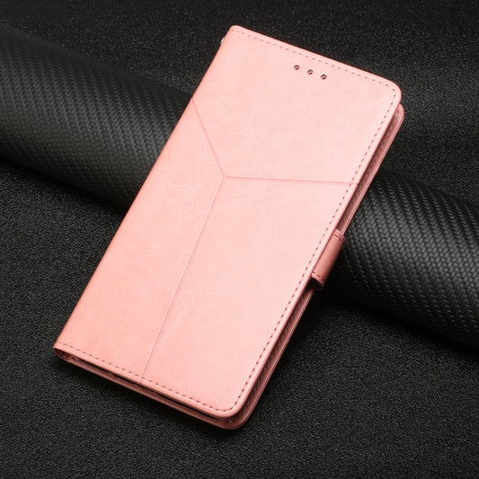 For Google Pixel 9 Pro Y-shaped Pattern Flip Leather Phone Case(Pink) by buy2fix