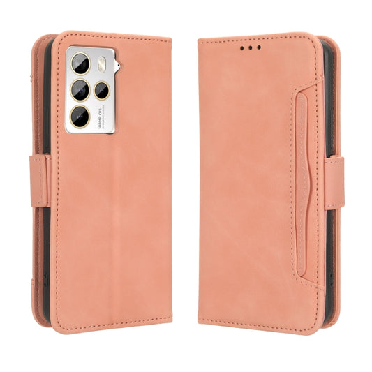 For HTC U23 / U23 Pro Skin Feel Calf Texture Card Slots Leather Phone Case(Pink) by buy2fix