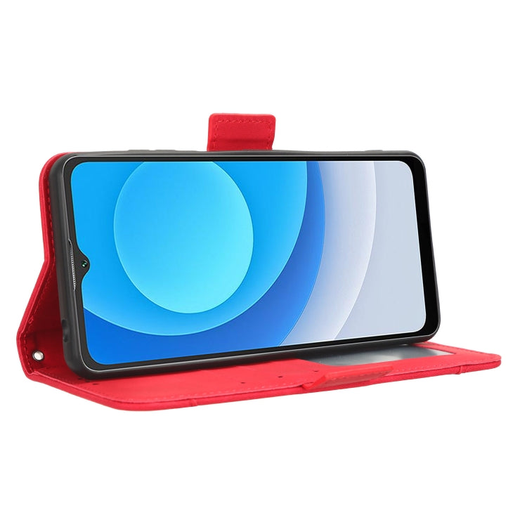 For Blackview A53 / A53 Pro Skin Feel Calf Texture Card Slots Leather Phone Case(Red) by buy2fix