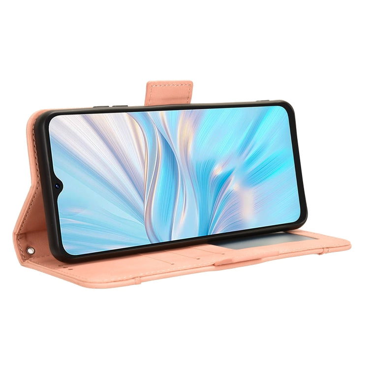 For Blackview Oscal C70 Skin Feel Calf Texture Card Slots Leather Phone Case(Pink) by buy2fix