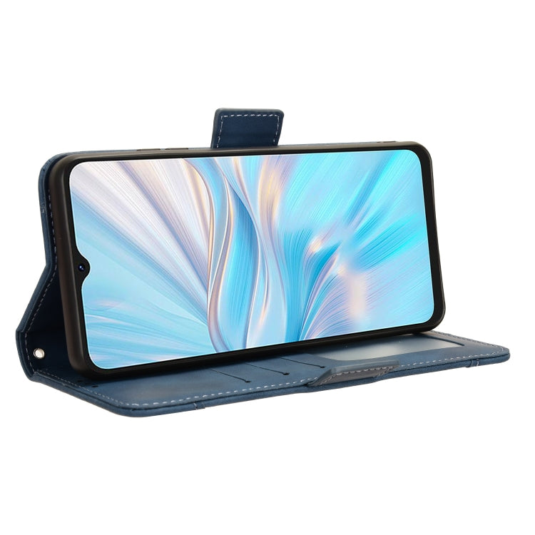 For Blackview Oscal C70 Skin Feel Calf Texture Card Slots Leather Phone Case(Blue) by buy2fix