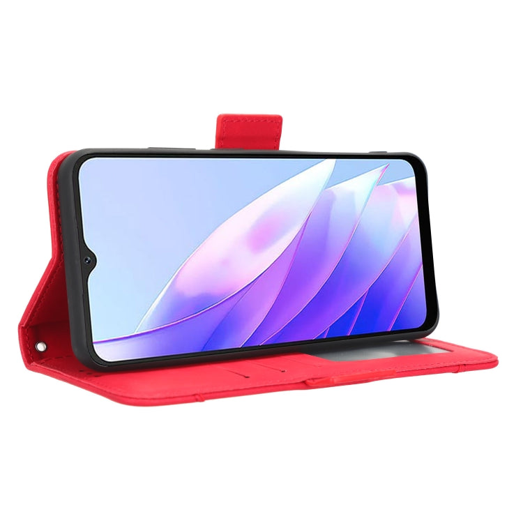For Blackview A52 / A52 Pro Skin Feel Calf Texture Card Slots Leather Phone Case(Red) by buy2fix