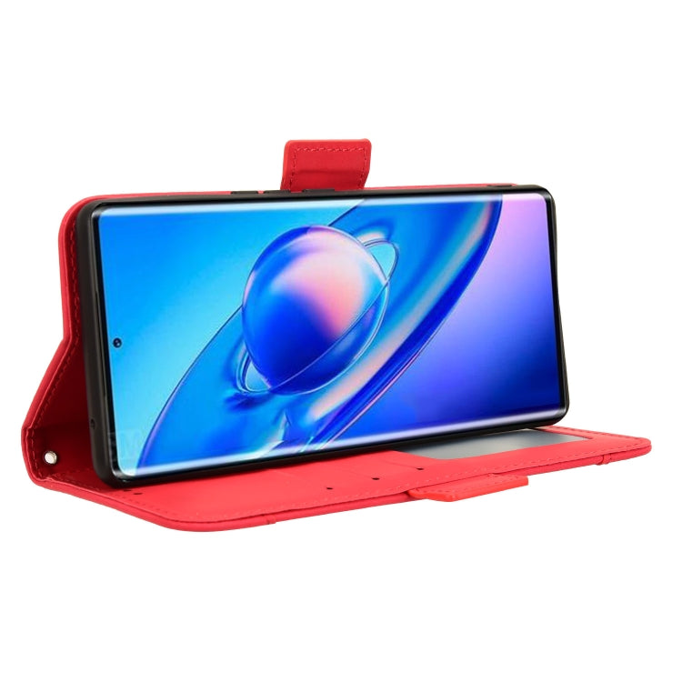 For Blackview A200 Pro Skin Feel Calf Texture Card Slots Leather Phone Case(Red) by buy2fix