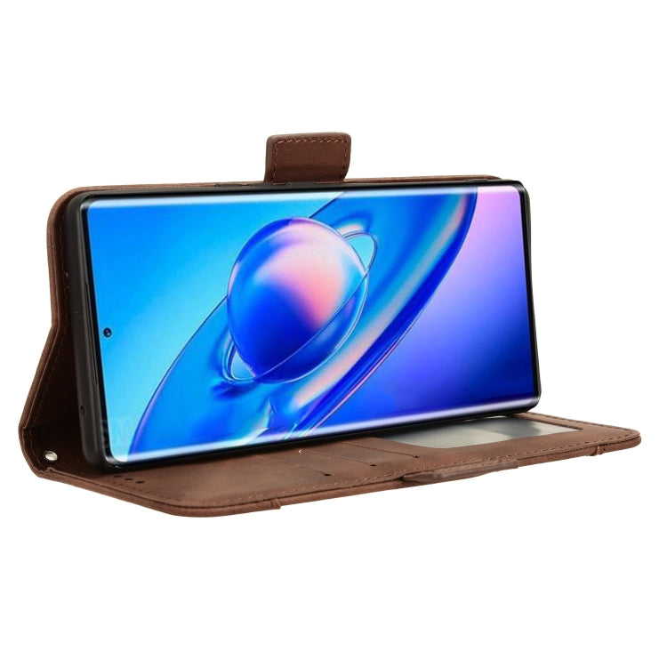 For Blackview A200 Pro Skin Feel Calf Texture Card Slots Leather Phone Case(Brown) by buy2fix