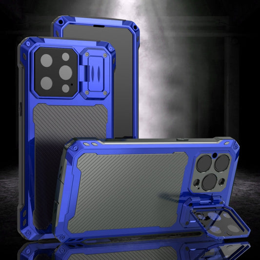 For iPhone 14 Pro Max Shockproof Life Waterproof Dustproof Metal MagSafe Phone Case(Blue) - iPhone 14 Pro Max Cases by buy2fix | Online Shopping UK | buy2fix