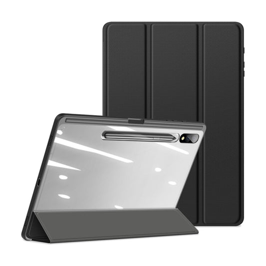 For Samsung Galaxy Tab S10+ DUX DUCIS TOBY Series Antiskid Leather Tablet Case with Sleep / Wake-up Function(Black) by DUX DUCIS