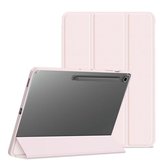 For Samsung Galaxy Tab S10 FE+ DUX DUCIS TOBY Series Antiskid Leather Tablet Case with Sleep / Wake-up Function(Pink) - Galaxy Tab S10 FE+ by DUX DUCIS | Online Shopping UK | buy2fix