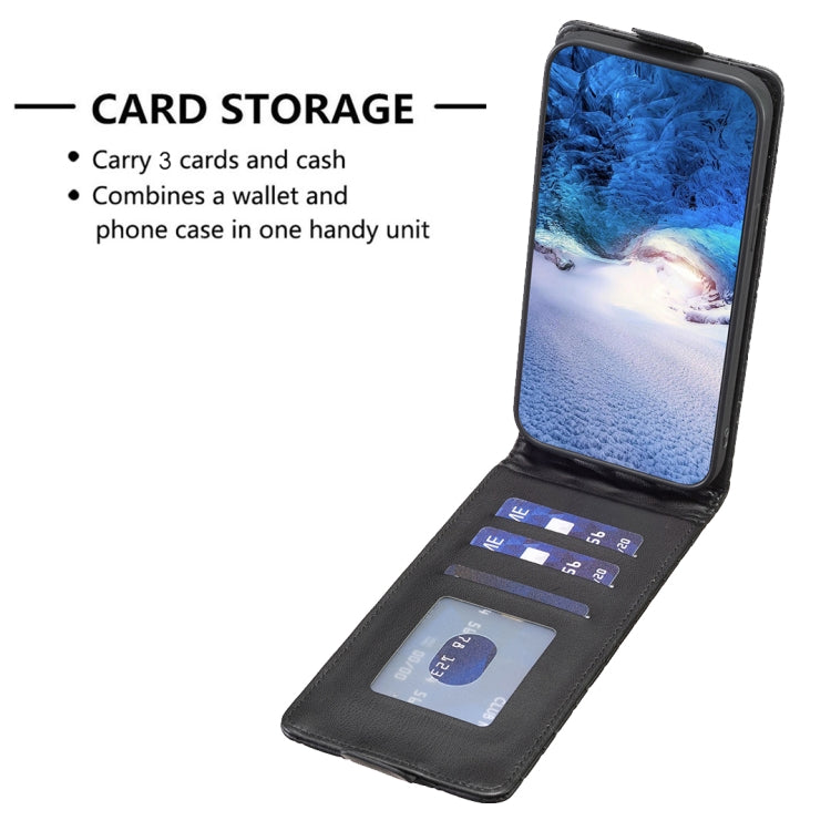 For iPhone 16 Pro Diamond Lattice Vertical Flip Leather Phone Case(Black) by buy2fix
