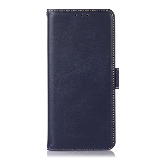 For Honor X6b Crazy Horse Top Layer Cowhide Leather Phone Case(Blue) - Honor Cases by buy2fix | Online Shopping UK | buy2fix