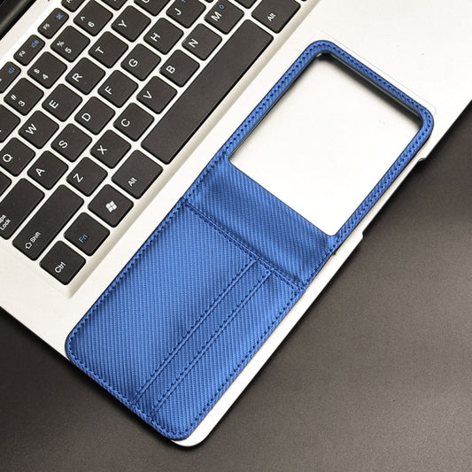 For Motorola Moto Razr 50 Ultra Card Slot PU Leather PC Phone Case(Blue) by buy2fix
