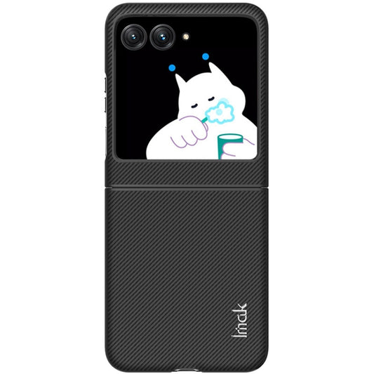 For Motorola Razr 40 Ultra imak Ruiyi Series Carbon Fiber PU + PC Phone Case by imak
