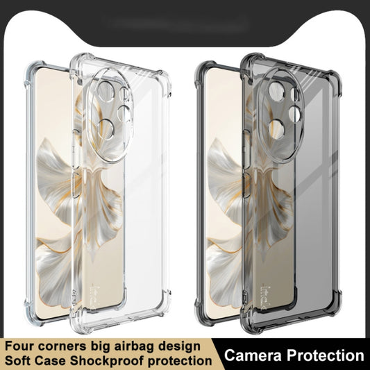 For Honor 100 Pro 5G imak Shockproof Airbag TPU Phone Case(Transparent Black) by imak