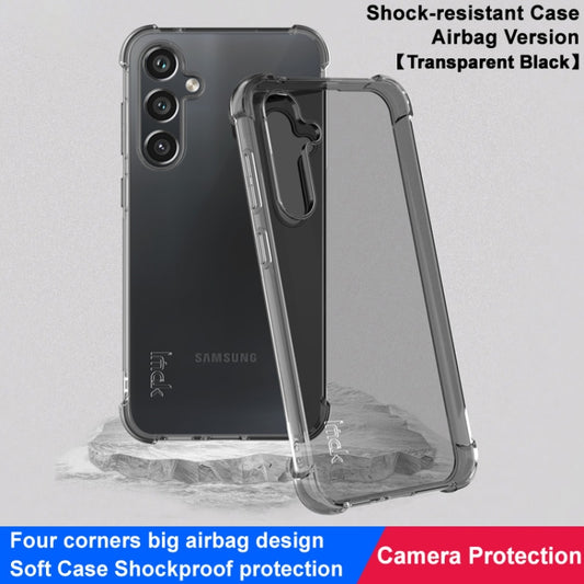 For Samsung Galaxy S23 FE 5G imak Shockproof Airbag TPU Phone Case(Transparent Black) by imak