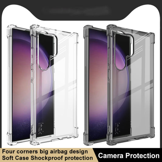 For Samsung Galaxy S24 Ultra 5G imak Shockproof Airbag TPU Phone Case(Transparent Black) by imak