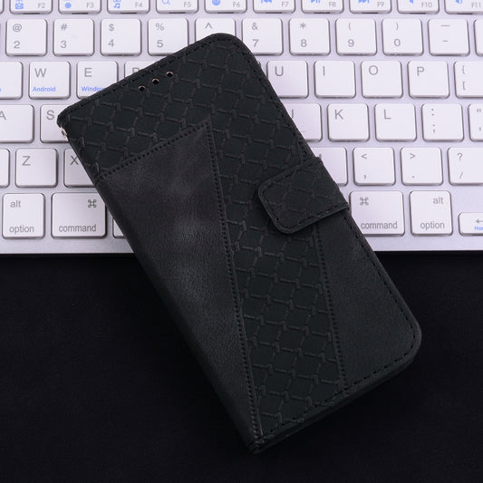 For iPhone 16 Pro Seven-shaped Embossed Leather Phone Case(Black) by buy2fix