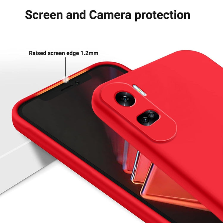 For Honor 90 Lite / X50i Solid Color Liquid Silicone Dropproof Full Coverage Phone Case(Red) by buy2fix