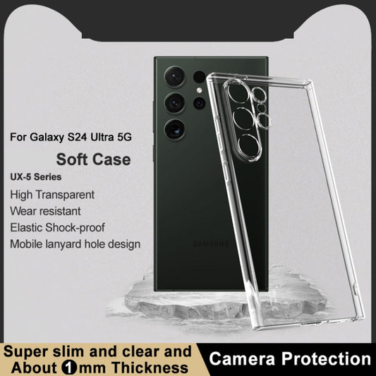 For Samsung Galaxy S24 Ultra 5G imak UX-5 Series Transparent Shockproof TPU Protective Case(Transparent) by imak
