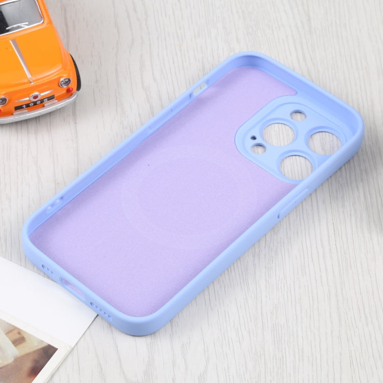 For iPhone 16 Pro Max Liquid Silicone Magsafe Phone Case(Light Purple) by buy2fix