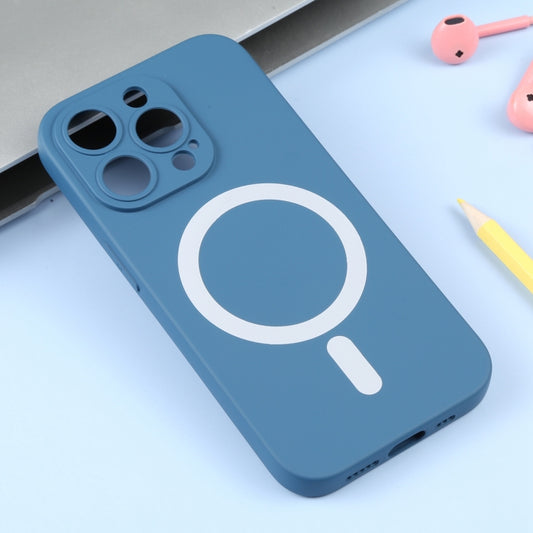 For iPhone 16 Pro Liquid Silicone Magsafe Phone Case(Blue) by buy2fix
