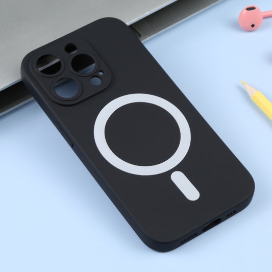 For iPhone 16 Pro Liquid Silicone Magsafe Phone Case(Black) by buy2fix