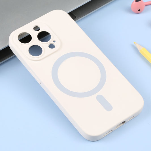 For iPhone 16 Pro Liquid Silicone Magsafe Phone Case(White) by buy2fix