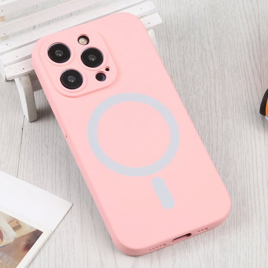 For iPhone 16 Pro Liquid Silicone Magsafe Phone Case(Pink) by buy2fix