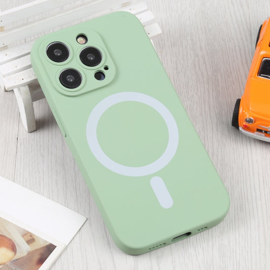For iPhone 16 Pro Liquid Silicone Magsafe Phone Case(Green) by buy2fix