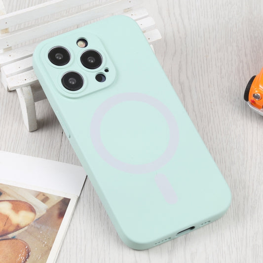 For iPhone 16 Pro Liquid Silicone Magsafe Phone Case(Light Cyan) by buy2fix