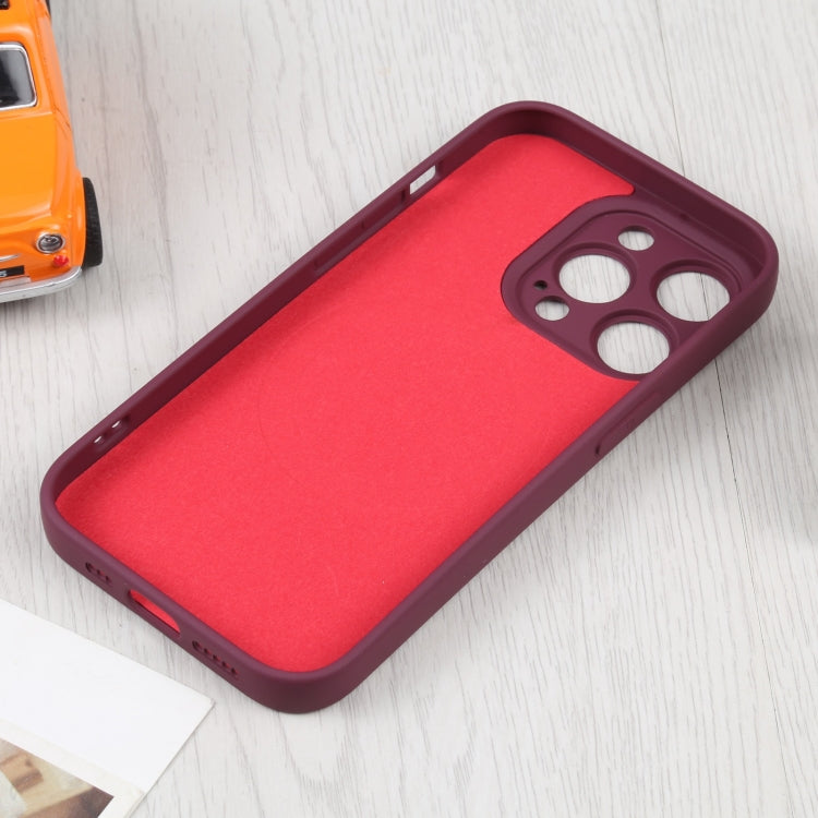 For iPhone 16 Pro Liquid Silicone Magsafe Phone Case(Wine Red) by buy2fix