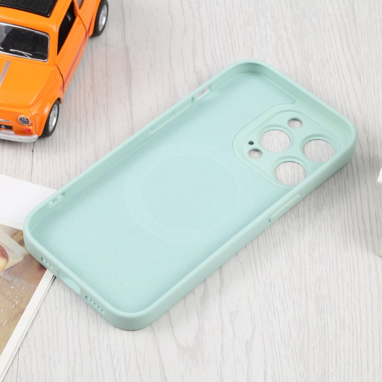 For iPhone 16 Liquid Silicone Magsafe Phone Case(Light Cyan) by buy2fix