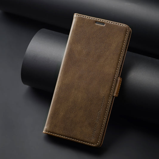 For Samsung Galaxy S24 Ultra LC.IMEEKE RFID Anti-theft Leather Phone Case(Brown) by LC.IMEEKE