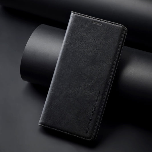 For Samsung Galaxy S24+ LC.IMEEKE RFID Anti-theft Leather Phone Case(Black) by LC.IMEEKE