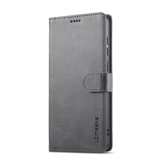 For Samsung Galaxy A05 LC.IMEEKE Calf Texture Leather Phone Case(Grey) by LC.IMEEKE