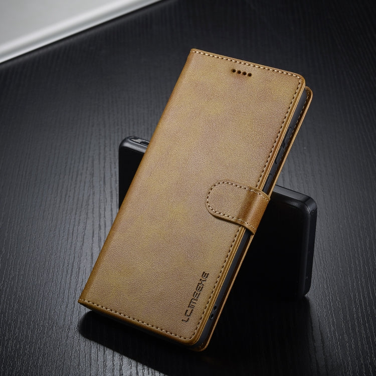 For Samsung Galaxy A05 LC.IMEEKE Calf Texture Leather Phone Case(Brown) by LC.IMEEKE