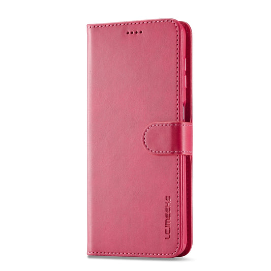 For Samsung Galaxy A35 5G LC.IMEEKE Calf Texture Leather Phone Case(Red) by LC.IMEEKE