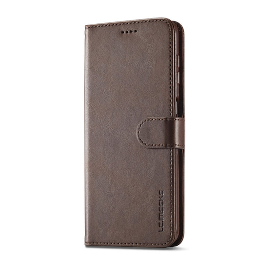 For Samsung Galaxy A35 5G LC.IMEEKE Calf Texture Leather Phone Case(Coffee) by LC.IMEEKE