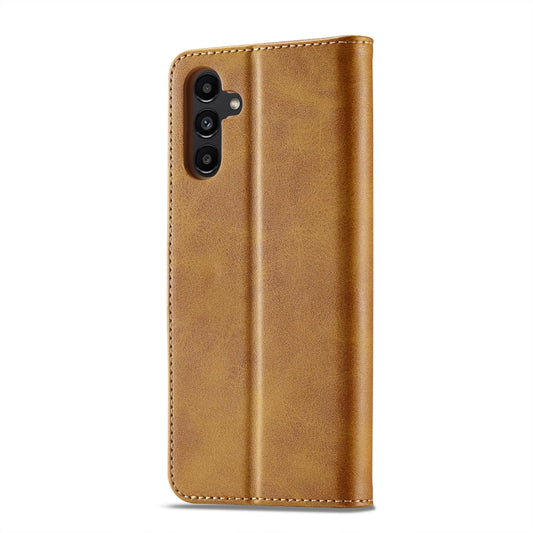 For Samsung Galaxy A55 5G LC.IMEEKE Calf Texture Leather Phone Case(Brown) by LC.IMEEKE