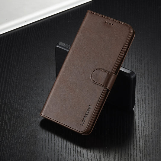 For Samsung Galaxy A25 LC.IMEEKE Calf Texture Leather Phone Case(Coffee) by LC.IMEEKE