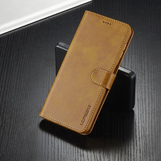 For Samsung Galaxy A25 LC.IMEEKE Calf Texture Leather Phone Case(Brown) by LC.IMEEKE
