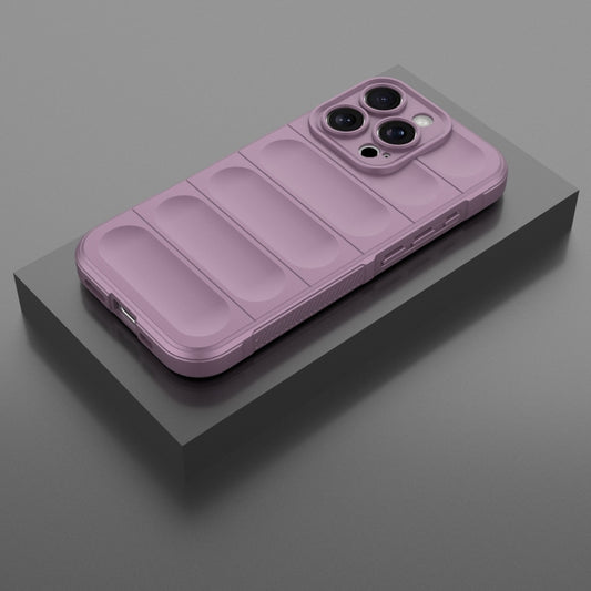 For iPhone 16 Pro Magic Shield TPU + Flannel Phone Case(Purple) by buy2fix
