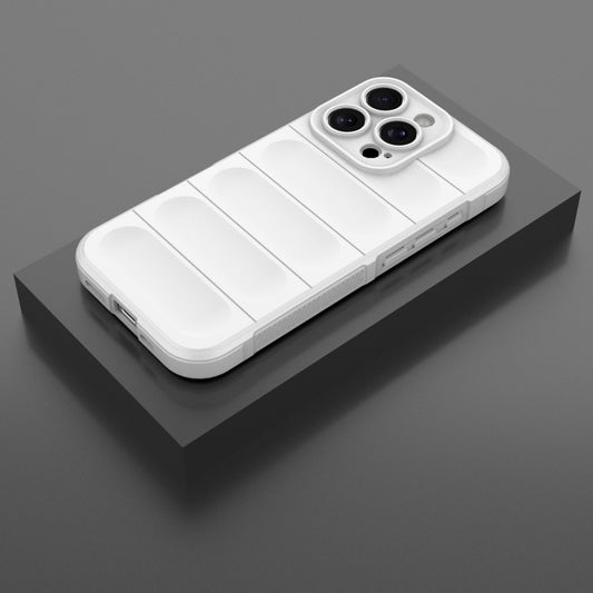 For iPhone 16 Pro Magic Shield TPU + Flannel Phone Case(White) by buy2fix