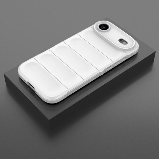 For iPhone Air Magic Shield TPU + Flannel Phone Case(White) - iPhone Air Cases by buy2fix | Online Shopping UK | buy2fix