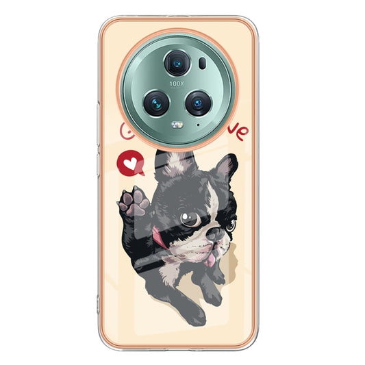 For Honor Magic 5 Pro Electroplating Marble Dual-side IMD Phone Case(Lucky Dog) by buy2fix