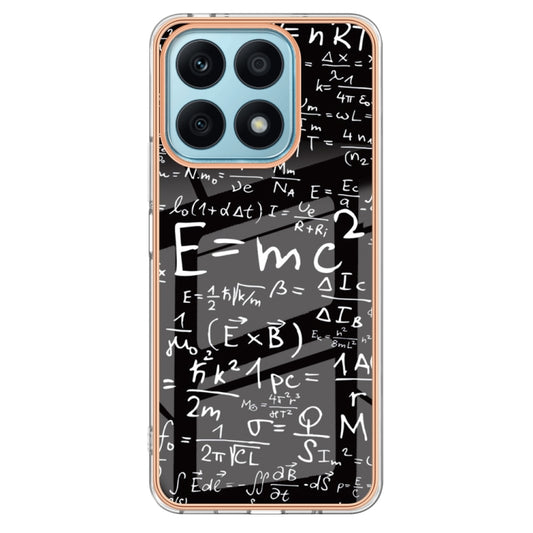 For Honor X8a Electroplating Marble Dual-side IMD Phone Case(Equation) by buy2fix